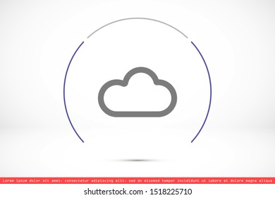 Cloud online vector icon. Cloud online file storage icon. Cloud online photo icon. Cloud online web phone icon.