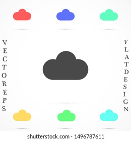 Cloud online vector cloud icon for viewing vector icon weather cloud linear vector icon