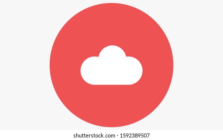 Cloud online vector cloud icon for viewing vector icon weather cloud linear vector icon