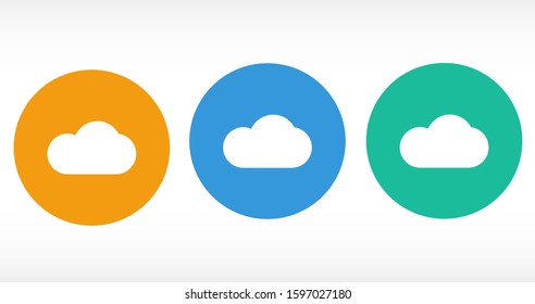 Cloud online vector cloud icon for viewing vector icon weather cloud linear vector icon