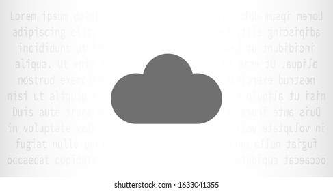 Cloud online vector cloud icon for viewing vector icon weather.