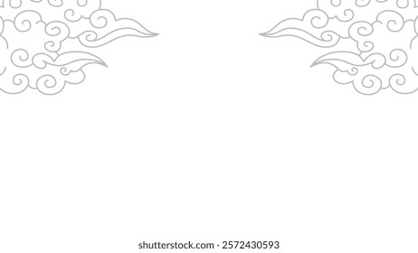 Cloud Outline Doodle Background. Cloud Background. cloud wallpaper.