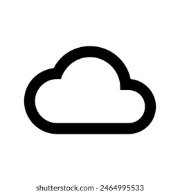 Cloud outline icon vector design in eps 10