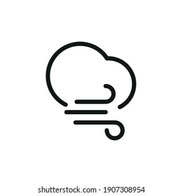 Icono del vector de contorno de nube. Icono Del Clima Relacionado Para Sitios Web Y Aplicaciones