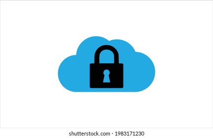 Cloud-Schloss-Symbol Illustration einzelne Vektorvorlage
