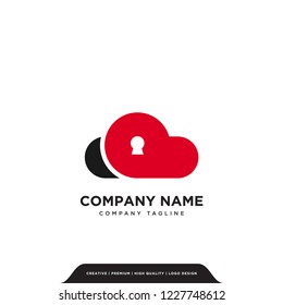 cloud padlock logo company logo