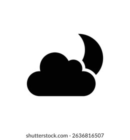 Cloud Passing Over the Moon Representing Temporary Sadness and Reflection