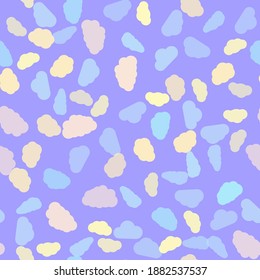 cloud pattern, children, on pastel background