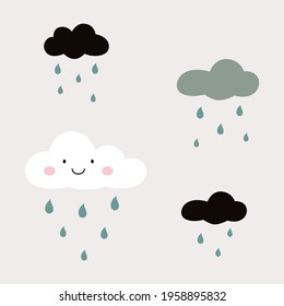 cloud pattern element graphic vector