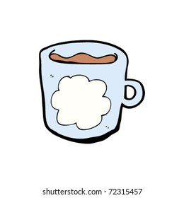 cloud pattern mug cartoon