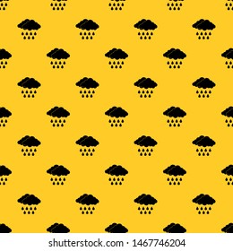 Cloud pattern seamless vector repeat geometric yellow for any design
