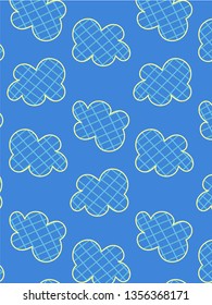 cloud pattern vector background
