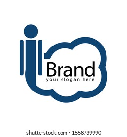 Cloud People Logo Template Colorful People Stock Vector (Royalty Free ...