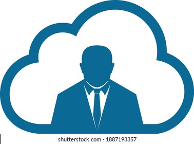 cloud with people in the middle for head of cloud technology