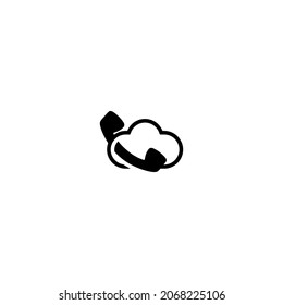 cloud and phone logo design