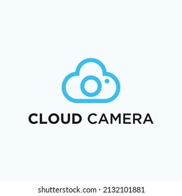 vector de diseño de icono de cámara en la nube