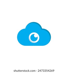 cloud photography logo design illustration