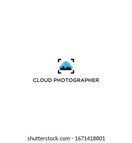 cloud photography logo icon vector