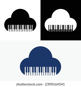 Cloud Piano Keyboard Tuts Logo