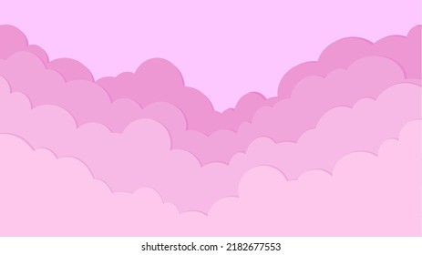 Cloud with pink color variant