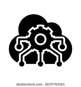 Cloud Platform Icon Element For Design