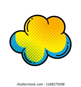 cloud pop art style