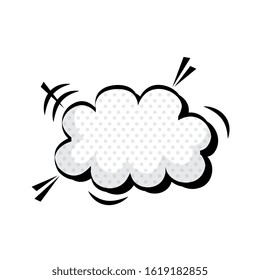 cloud pop art style icon vector illustration design