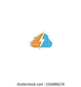 Cloud Power Energy and solar Logo Design Element, eps 10