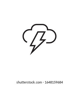 Cloud power logo template vector icon design