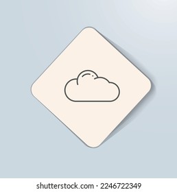 Cloud Premier Designation icon vector design