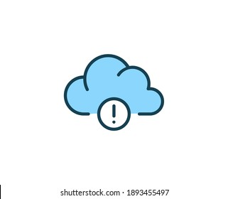 Cloud premium line icon. Simple high quality pictogram. Modern outline style icons. Stroke vector illustration on a white background. 