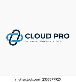 Plantilla de logotipo de negocio de Cloud pro 