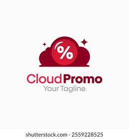 Cloud Promo Logo Design Template. Good for Business, Agency, Community and Organization.