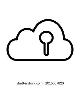 Cloud protection icon which can easily modify or edit
