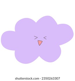 cloud purple for decoration , design , illustration , background