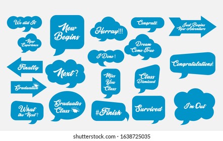 cloud with quote for graduations party class. accesories or prop for graduate party