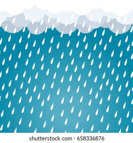 cloud rain background blue vector