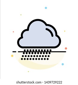 Cloud, Rain, Canada Abstract Flat Color Icon Template