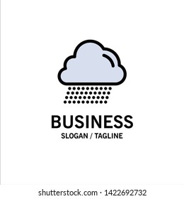 Cloud, Rain, Canada Business Logo Template. Flat Color