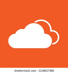 Cloud, rain, climate, weather icon, stock vector illustration, EPS10.