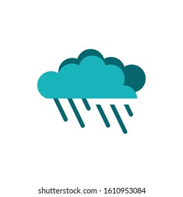 Cloud and rain design, Weather sky nature climate cloudy season and meteorology theme Vector illustration