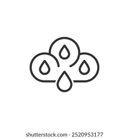 Cloud Rain Drop Icon - Weather Forecast Icon