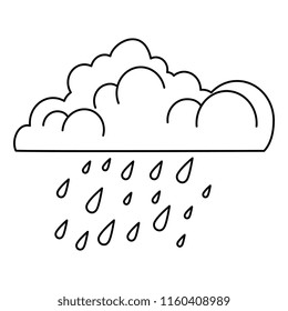 cloud with rain drops