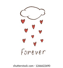 cloud, rain of hearts, forever-signature