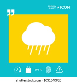 Cloud rain icon