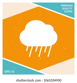 Cloud rain icon