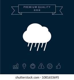 Cloud rain icon