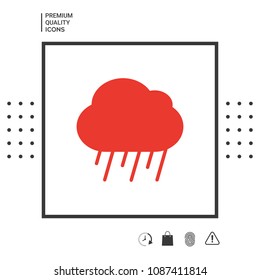 Cloud rain icon