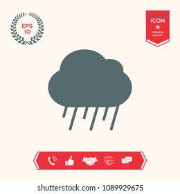 Cloud rain icon