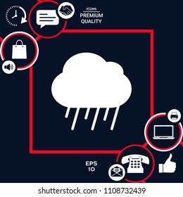 Cloud rain icon